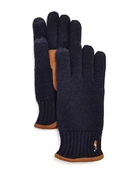 Перчатки Polo Ralph Lauren Classic Lux Merino Touch, синий