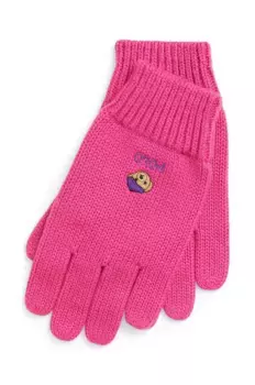 Перчатки Polo Ralph Lauren, розовый