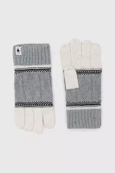 Перчатки Popcorn Cable Smartwool, серый