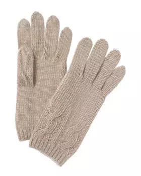 Перчатки Portolano Cable Cashmere Tech, серый