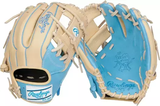Перчатки Rawlings 11,5 дюймов Heart of the Hide серии R2G, 2025 г, цвет Tan/Blue