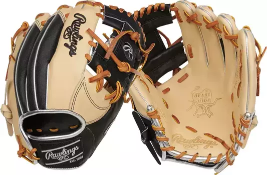 Перчатки Rawlings серии Heart of the Hide 11,5 дюймов, 2024 г, цвет Camel/Black