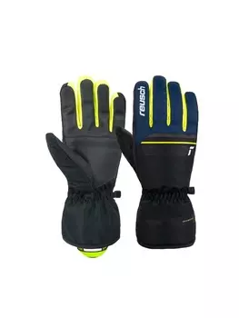 Перчатки Reusch, цвет 7800 blck/dress blu/saf yellow