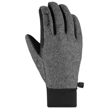 Перчатки Reusch Women's Saskia Touchtec, цвет Black/Grey Alpine Melange
