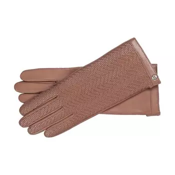 Перчатки Roeckl Full Finger Gloves Heringbone Weaving, коричневый