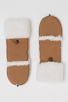 Перчатки с эко пухом Ugg, белый