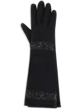 Перчатки с декоративной строчкой Dolce & Gabbana, черный