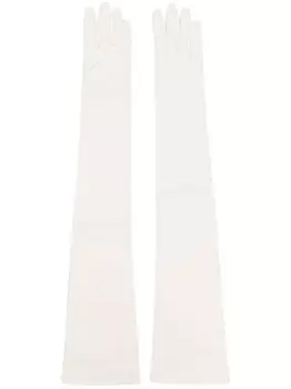 Перчатки с декоративной строчкой Maison Margiela, бежевый