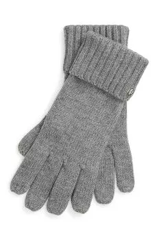 Перчатки с добавлением шерсти Lauren Ralph Lauren, серый