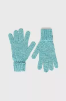 Перчатки с добавлением шерсти United Colors of Benetton, бирюзовый