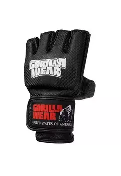 Перчатки с короткими пальцами MANTON MMA (WITH THUMB) Gorilla Wear, цвет black