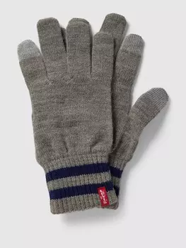 Перчатки с лейблом модели "BEN" Levi's, светло-серый
