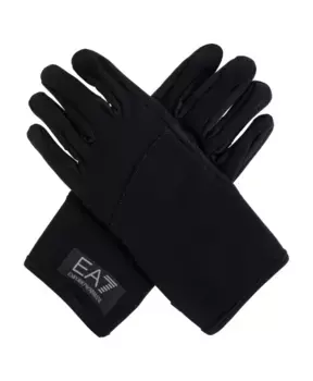 Перчатки с логотипом Emporio Armani Ea7, черный