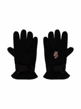 Перчатки с логотипом Moncler, черный