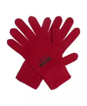 Перчатки с логотипом Moschino, красный