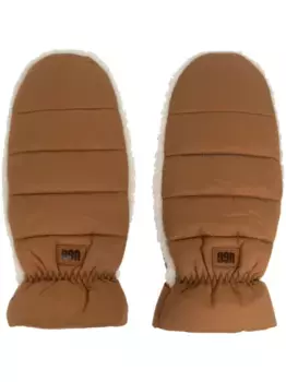 Перчатки с логотипом UGG, коричневый