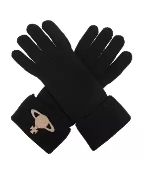 Перчатки с логотипом Vivienne Westwood, черный
