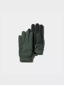 Перчатки с подкладкой Heattech Uniqlo, цвет 57 зеленый