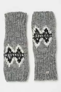 Перчатки с принтом Esprit, серый