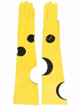 Перчатки с вырезами Manokhi, желтый