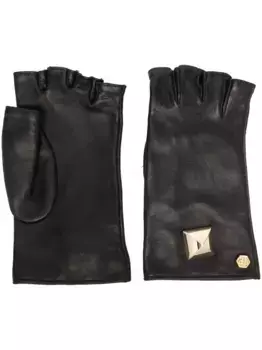 Перчатки с заклепками Philipp Plein, черный