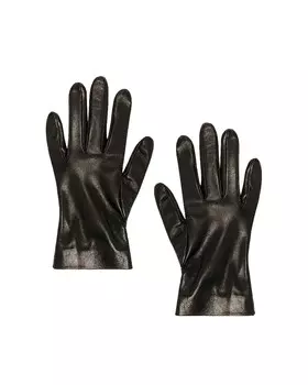 Перчатки Saint Laurent Leather, черный