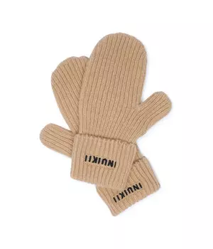 Перчатки шерстяные Inuikii с добавлением кашемира, бежевый