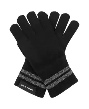 Перчатки со светоотражающими полосками Canada Goose, черный