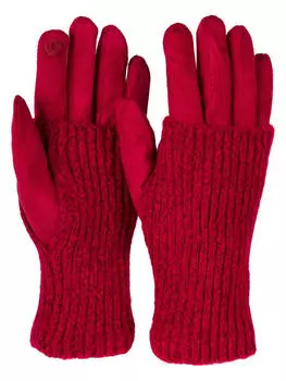 Перчатки styleBREAKER, цвет bordeaux/rot