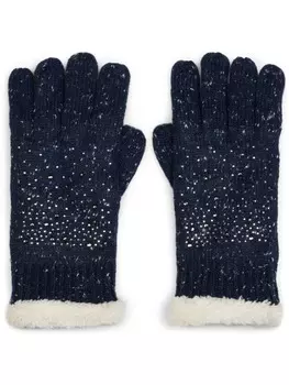 Перчатки styleBREAKER, цвет dunkelblau meliert