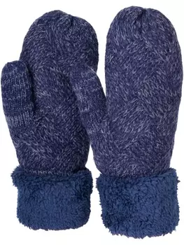 Перчатки styleBREAKER, цвет dunkelblau meliert