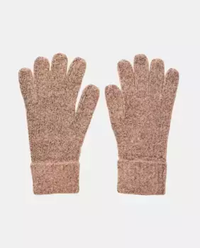 Перчатки светло-голубого цвета Pieces, розовый