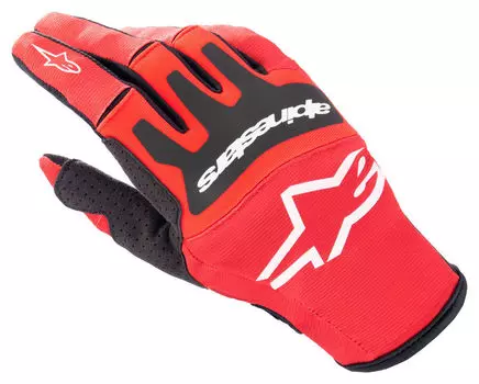 Перчатки Техстар alpinestars, красный/черный