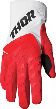 Перчатки Thor Spectrum Logo для мотокросса, красный/белый