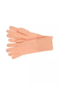 Перчатки тонкой вязки на пальцы 18957-0 SEEBERGER, цвет Lachs One Size