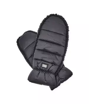 Перчатки Ugg Fluff короткие, черный