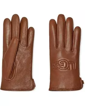 Перчатки UGG Shorty Smart Gloves with Conductive Leather Palm, цвет Chestnut