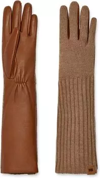 Перчатки UGG Smart Leather Gloves with Conductive Palm, цвет Chestnut