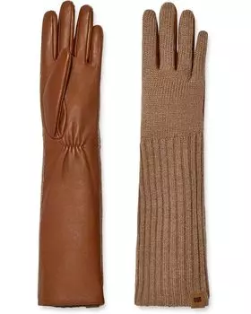 Перчатки UGG Smart Leather Gloves with Conductive Palm, цвет Chestnut