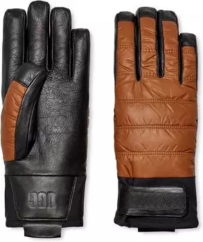 Перчатки UGG Water-Resistant Recycled Nylon Tasman Mitten with Recycled Micofur Lining, цвет Hardwood