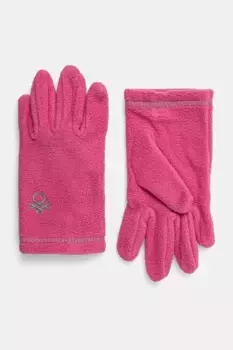 Перчатки United Colors of Benetton, розовый