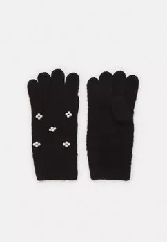Перчатки VINORMA FINGER GLOVES VILA, черный/белый