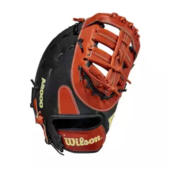 Перчатки Wilson 12,5 дюйма 1620 A2000 SuperSkin Series First Base с системой Spin Control, черный