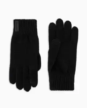 Перчатки вязаные мужские Emporio Armani, черный