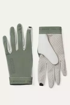 Перчатки женские пастоновые с перфорацией на ладони Sealskinz, зеленый