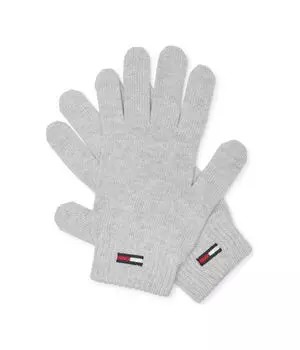 Перчатки женские Tommy Jeans хлопковые, серый