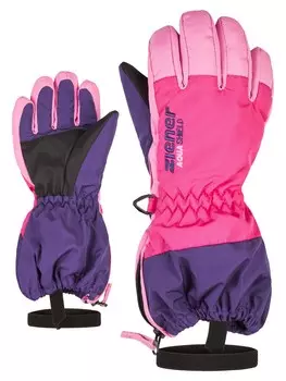 Перчатки ZIENER Athletic Gloves Levio, цвет Dark purple/Pink/Pink