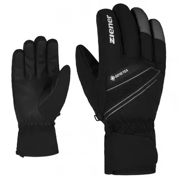 Перчатки Ziener Gunar GTX Glove Ski Alpine, цвет Black/Magnet