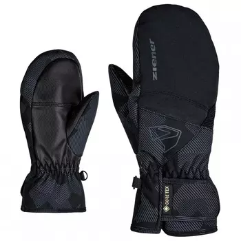 Перчатки Ziener Levin GTX Mitten, цвет Black/Gray Ink Camo