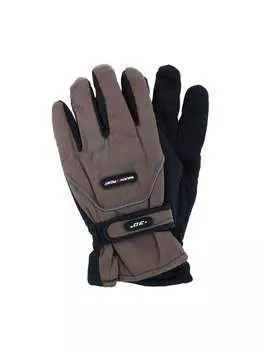 Перчатки зимние лыжные CTM мужские, коричневый
